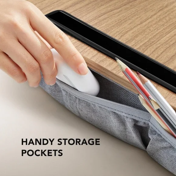 Portable Laptop Desk w/ Pillow Cushion | Fits up to 15.6” Laptop | Like New | - Picture 4 of 6